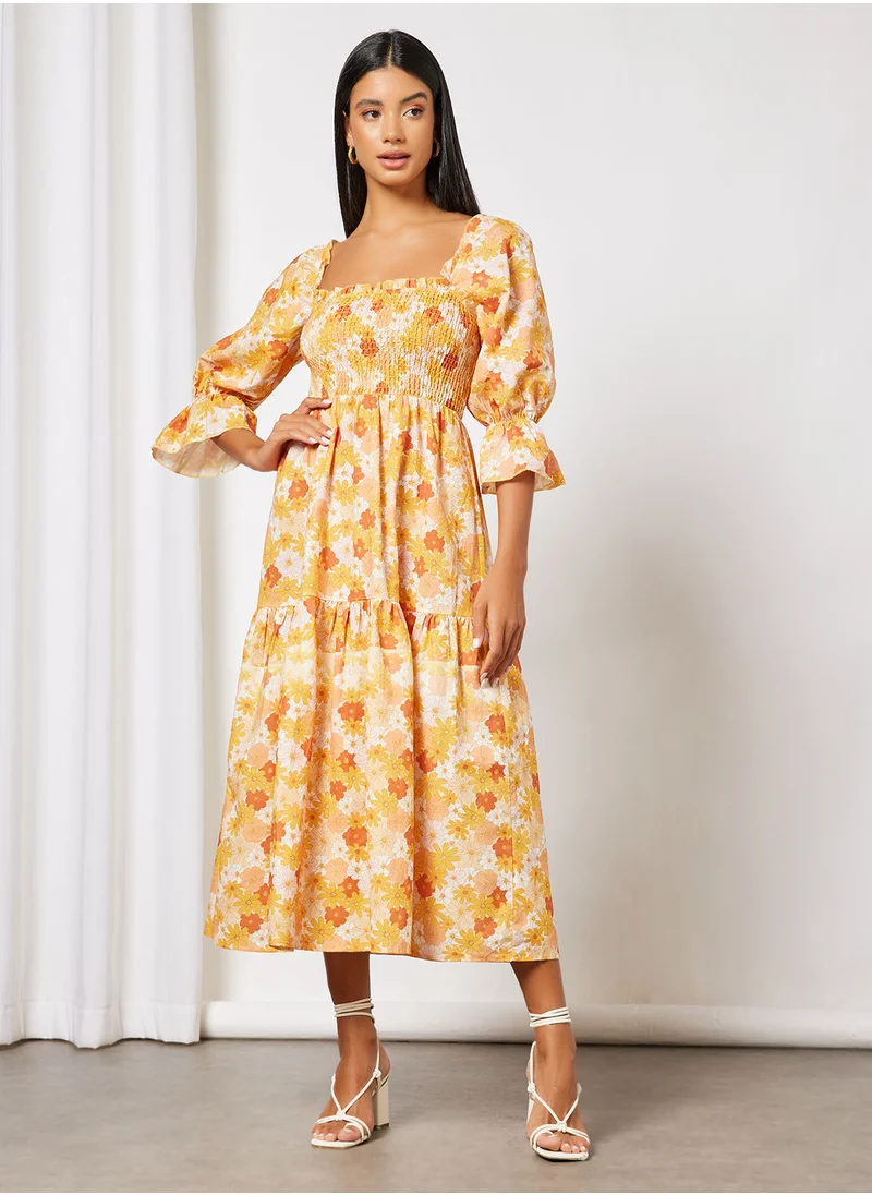 Charlie Holiday. Floral Print Maxi Dress