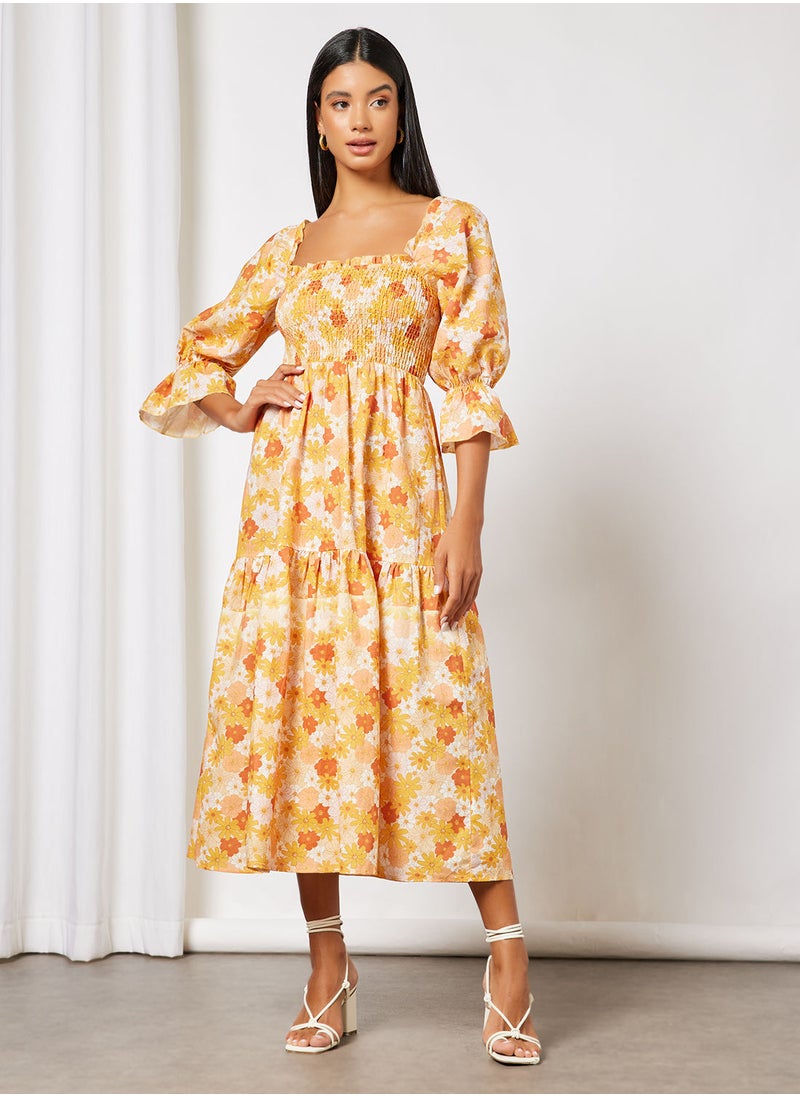 Charlie Holiday. Floral Print Maxi Dress  - Image 1