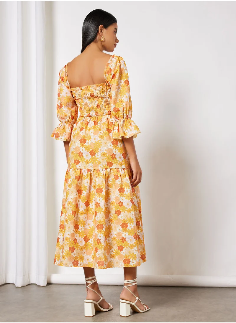 Charlie Holiday. Floral Print Maxi Dress