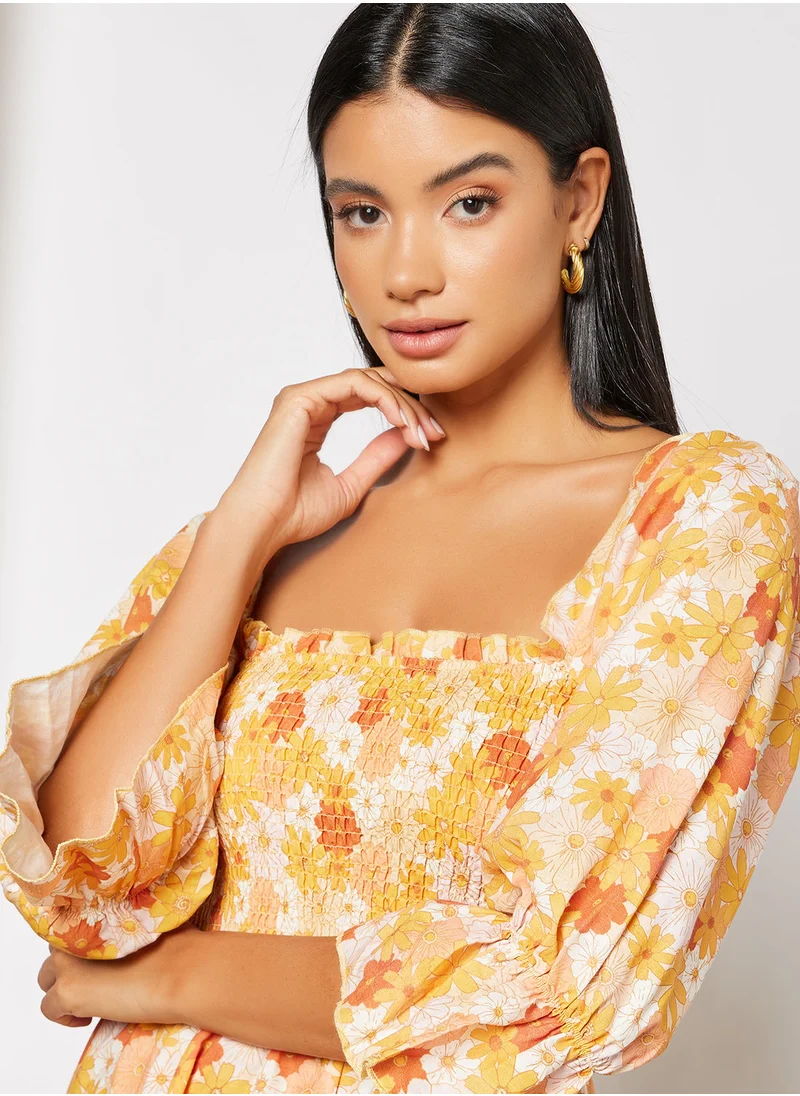 Charlie Holiday. Floral Print Maxi Dress