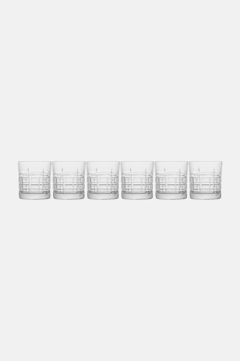 LAV 6 Pieces Brit Whiskey Glass 325ml, Transparent - Image 1