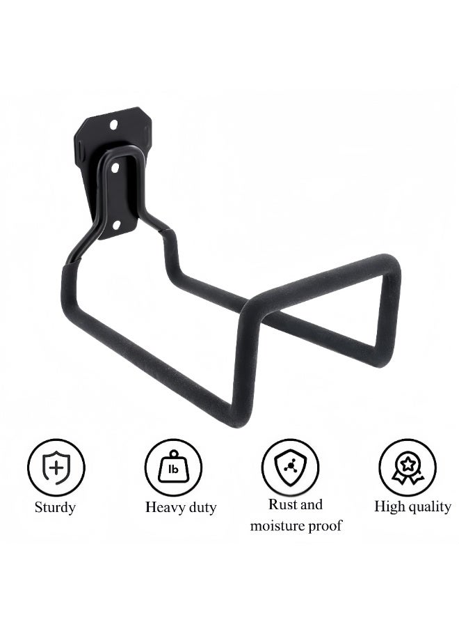 McDou Multifunctional metal hose hook, wall-mounted durable bracket, suitable for yard, garden and garage, suitable for hose, extension cord storage - Image 2