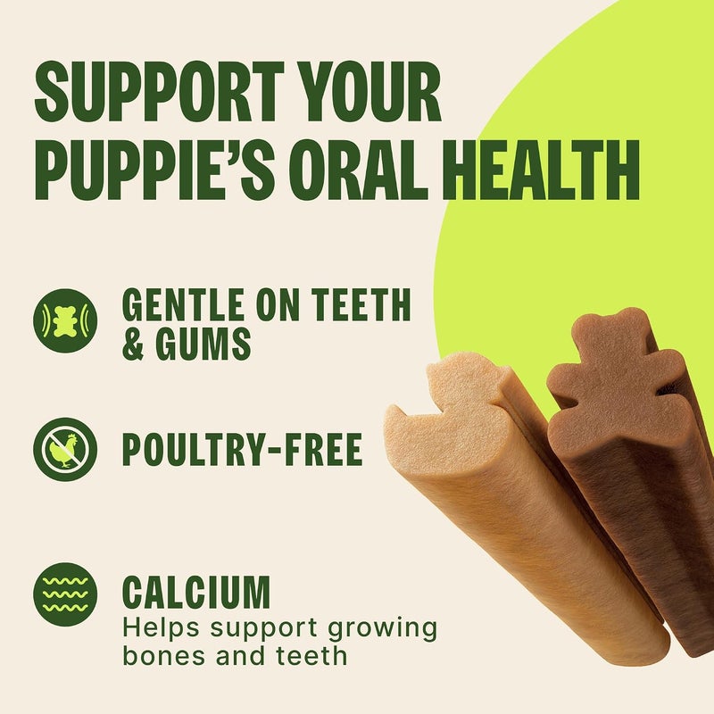 WHIMZEES by Wellness Puppy Natural Dental Chews for Dogs, Long Lasting Treats, Grain-Free, Freshens Breath, Extra Small/Small Breed, 30 count, 7.90 Ounce (Pack of 1) - Image 4