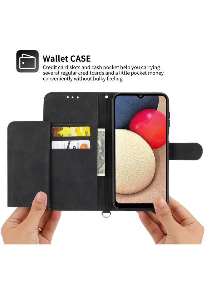 اس-توب جراب لهاتف Samsung Galaxy A14 5G جراب هاتف من الجلد بملمس جلدي منقوش عليه زهور - Image 3