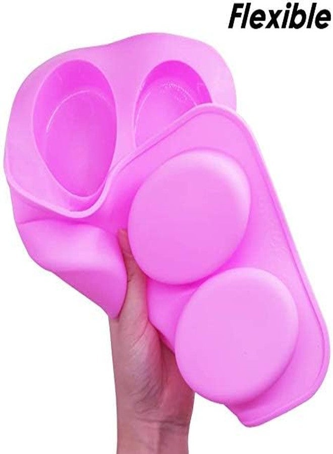 DRODRM Silicone 6 Mould Oval Shape Tray for Soaps, Chocolates, Jelly, Desserts Chocolate Mould Maker for Kitchen, Bar, Party Cake Mould 6 sec - Image 3