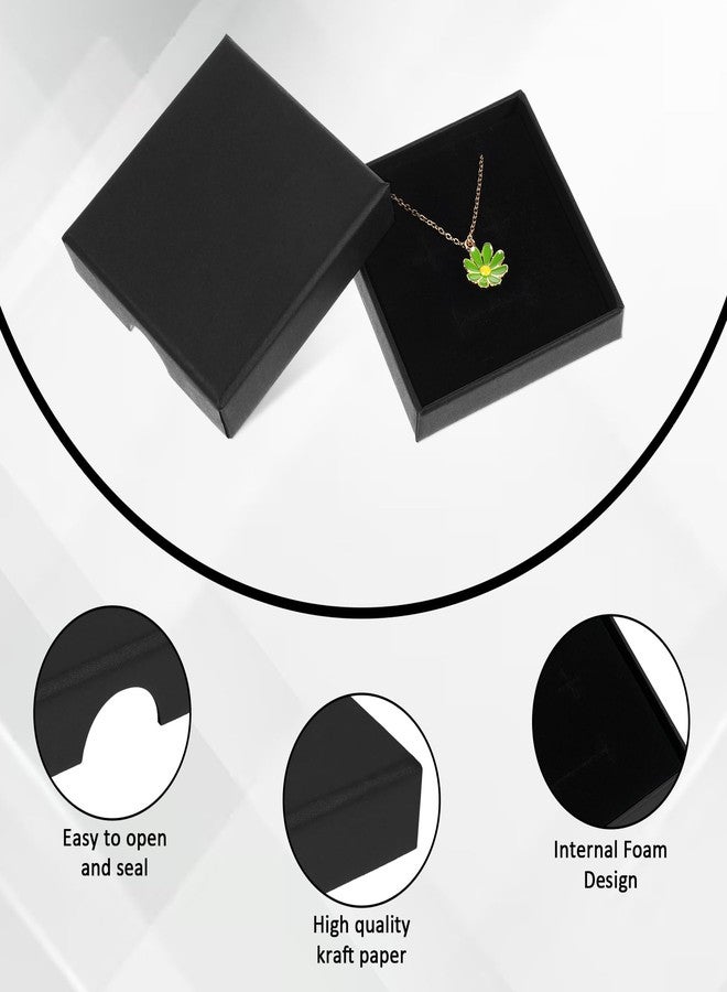 Ajcotahm 4 Pack Bracelet Box Gift Small Bracelet Gift Box Jewellery Boxes for Earrings Rings Necklaces Bracelets DIY Gift Packaging (Black White) - Image 3