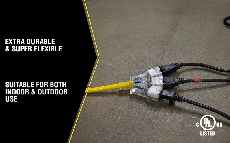 Yellow Jacket 12/3 Heavy-Duty 15-Amp Extension Cord - Image 3