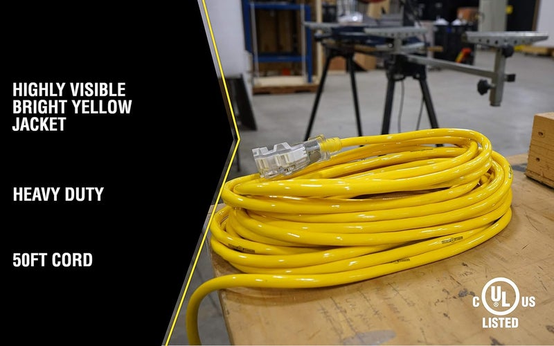 Yellow Jacket 12/3 Heavy-Duty 15-Amp Extension Cord - Image 5