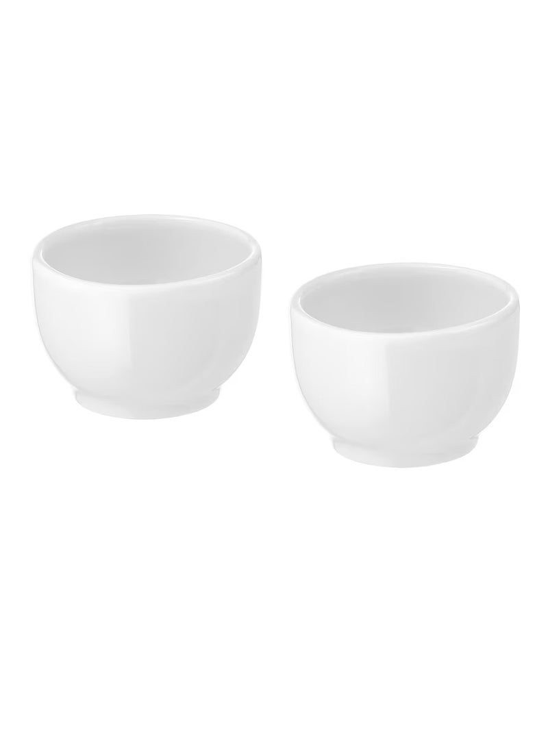 وعاء / كوب بيض ، جوانب مدورة أبيض 5 سم - Image 3