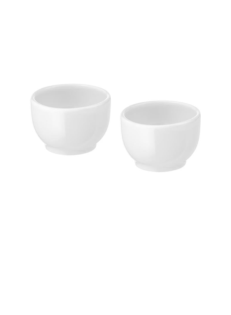 وعاء / كوب بيض ، جوانب مدورة أبيض 5 سم - Image 1