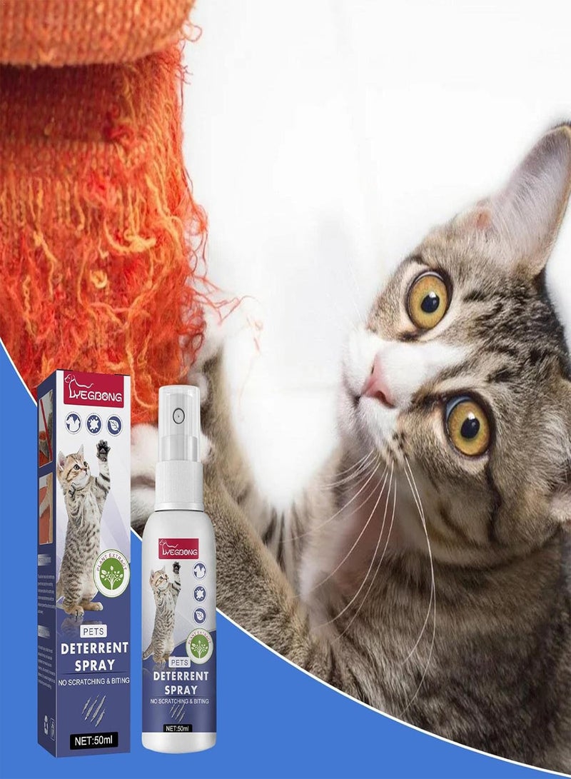 GGOOT No Chew Spray for Dogs | 50ml Stop Chewing Spray for Cats Dogs | Anti Chew Behavior Training Sour Spray for Pets to Stay Away from Restricted Areas - Image 3