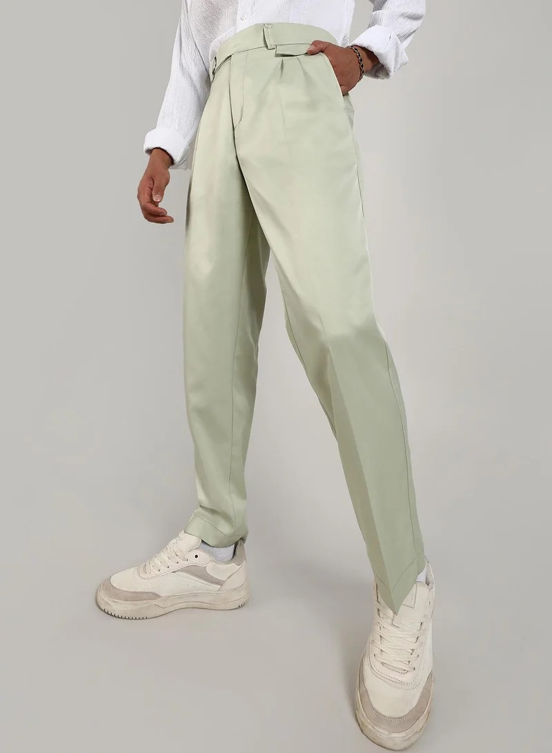 Campus Sutra Lightweight - Solid Tailored Trousers