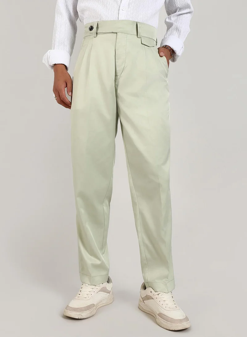 Campus Sutra Lightweight - Solid Tailored Trousers