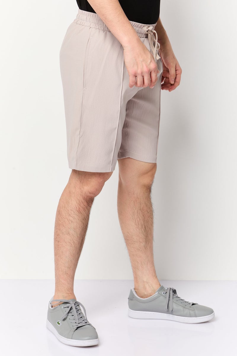 Aeropostale شورتات أساسية منسوجة للرجال، بيج - Image 3