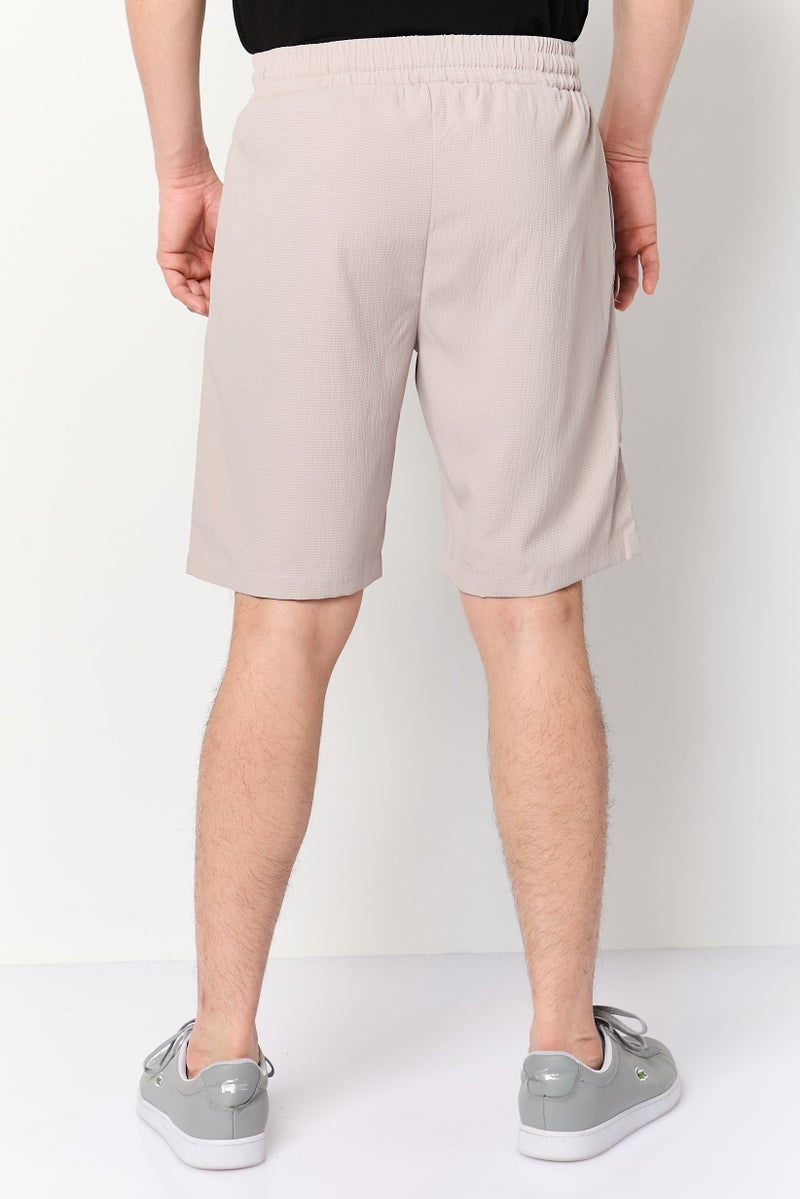 Aeropostale شورتات أساسية منسوجة للرجال، بيج - Image 4