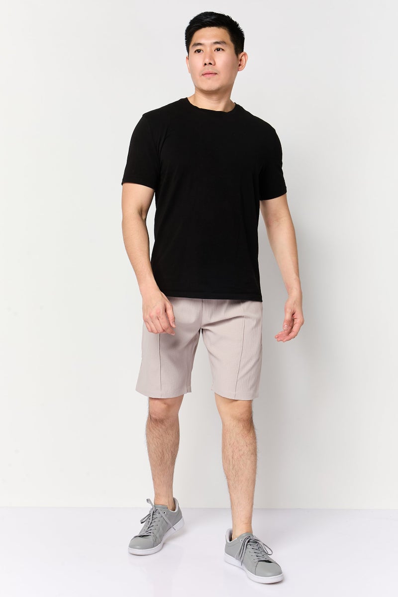Aeropostale شورتات أساسية منسوجة للرجال، بيج - Image 2