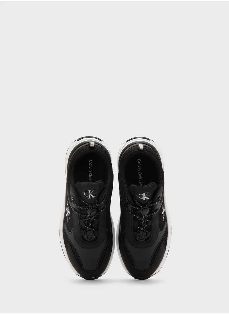 كالفن كلاين جينز Youth Low Top Lace Up Sneakers