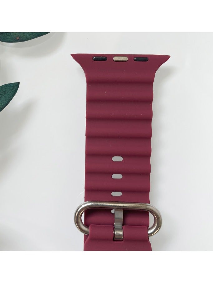 Ocean silicone Band Strap for Smart Watch Ultra 38mm/40mm/41mm - Image 2