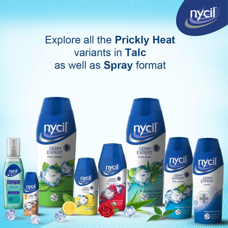 NYCIL Germ Expert Cool Classic Prickly Heat Powder 150 g - Image 4
