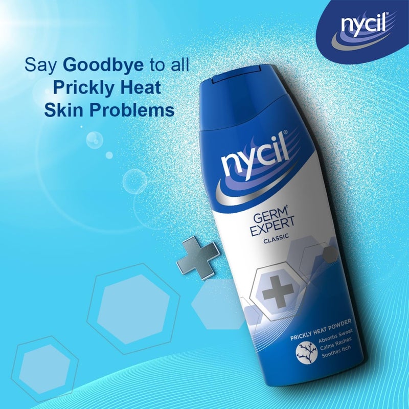 NYCIL Germ Expert Cool Classic Prickly Heat Powder 150 g - Image 2