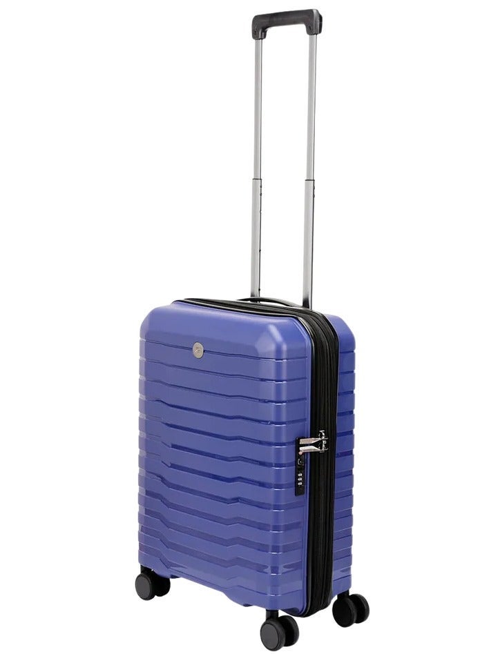 Echolac Lordnorth 3 Piece Hardcase 4-Double Wheeled Expandable Luggage Trolley Set - Blue - Image 4