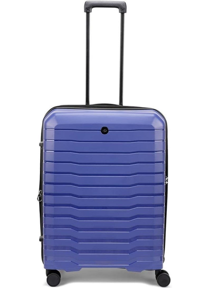 Echolac Lordnorth 3 Piece Hardcase 4-Double Wheeled Expandable Luggage Trolley Set - Blue - Image 3