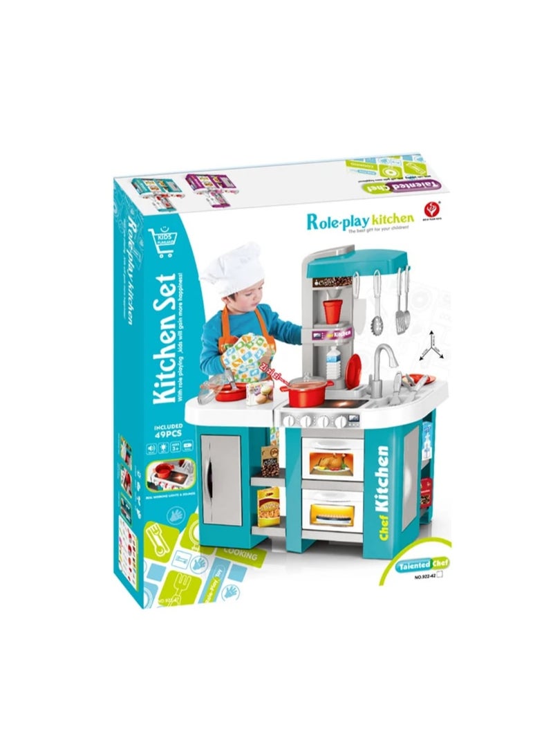 Large Kids' Kitchen Playset - 53 Pieces - Image 3