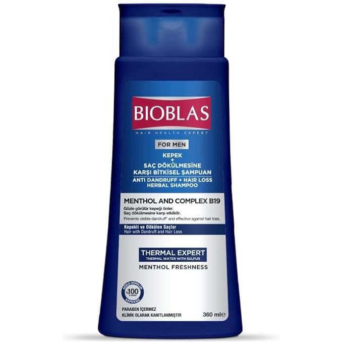 BIOBLAS MENTHOL & COMPLEX B19 SHAMPOO 360 ML - Image 1