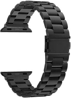 Apple Watch 49mm Heavy Stainless Steel iWatch Ultra Series 8/8 Bracelet for Men and Women, Black