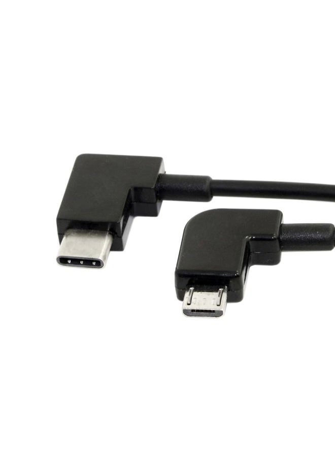 Cablecc كابل تحكم عن بُعد من كابل بيانات Type-C إلى Micro USB لطائرة DJI Mavic Pro Platinum ملحقات التحكم عن بُعد - Image 4