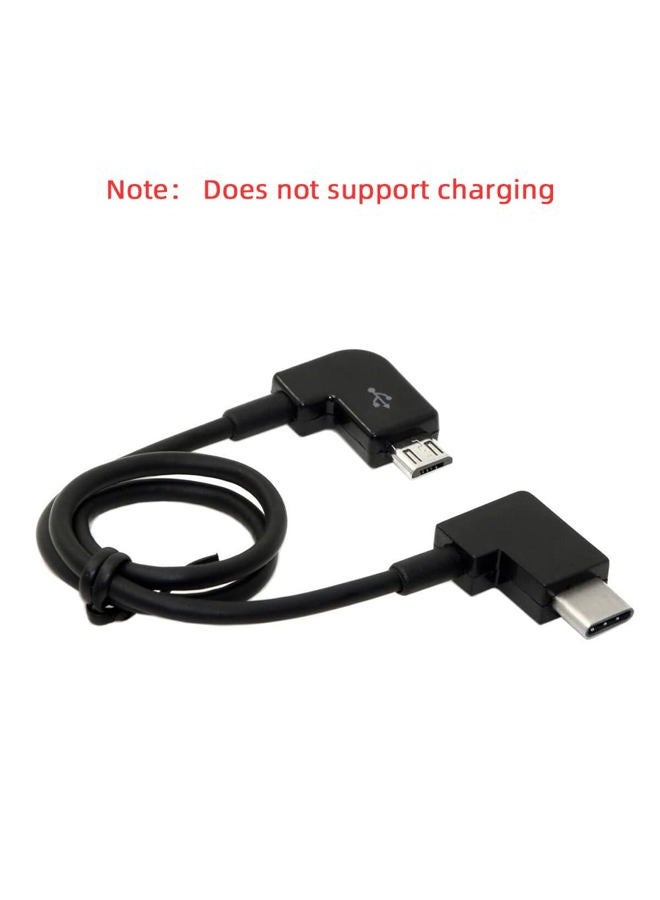 Cablecc كابل تحكم عن بُعد من كابل بيانات Type-C إلى Micro USB لطائرة DJI Mavic Pro Platinum ملحقات التحكم عن بُعد - Image 2