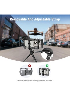 Neewer NEEWER Universal Smartphone Video Rig with Handles, 67mm Filter Adapter, Anti Drop Cold Shoe for DJI Mic, Phone Cage Stabilizer for Video Recording for iPhone 15 Pro Max S23 Ultra Pixel 8 Pro, PA017  - Image 5