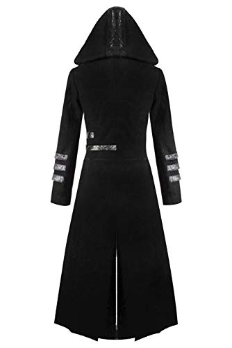 Dark Paradise Mens Medieval Steampunk Coat Tailcoat Jacket Halloween Long Gothic Victorian Vintage Costume - Image 2