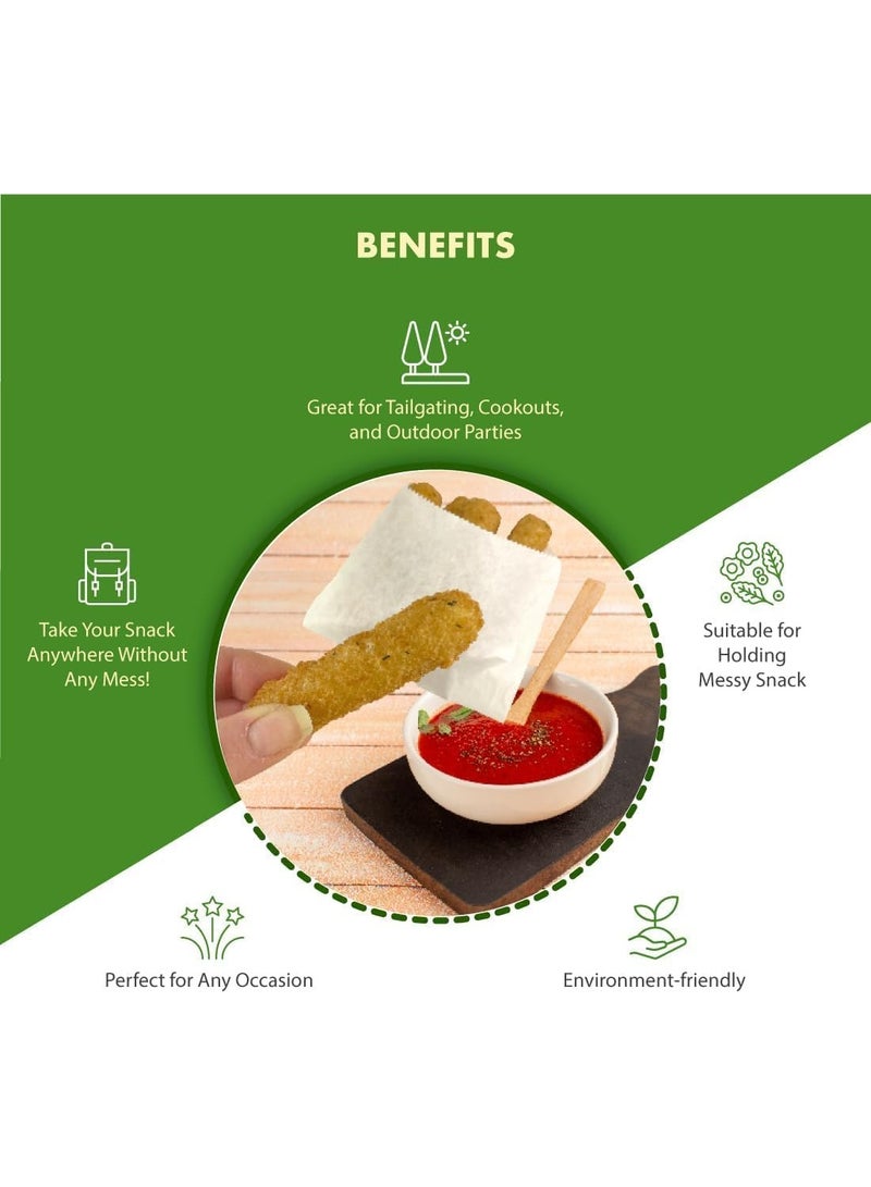 Regency Wraps أكياس الوجبات الخفيفة المقاومة للدهون من ريجنسي، حقيبة تقديم للبطاطس المقلية، حلقات البصل، والمزيد، مثالية للتسلية في الهواء الطلق، تحافظ على الأيدي خالية من الدهون، عبوة من 100 - Image 3