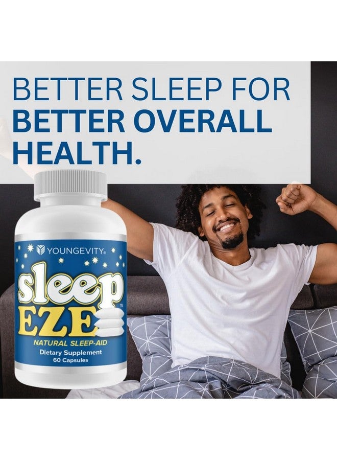 youngevity يونغيفيتي سليب إيزي - دعم النوم الطبيعي - جذر فاليريان، زهرة العاطفة، 5-HTP، ميلاتونين - غير مسبب للإدمان - مكمل دعم النوم - (60 كبسولة) - Image 5