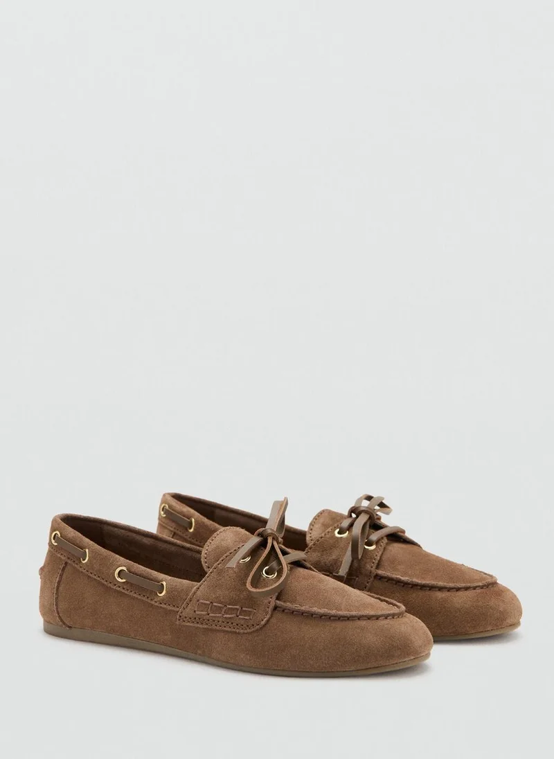 مانجو Suede deck shoe