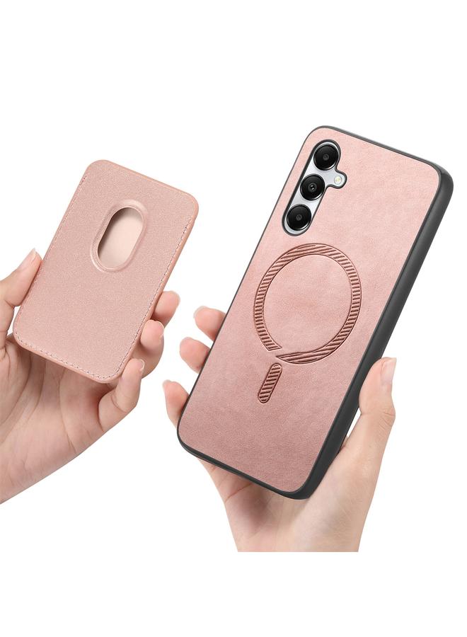 اس-توب جراب لهاتف Samsung Galaxy A14 Retro Magsafe Card Bag غطاء خلفي من البولي يوريثان جراب هاتف - Image 4