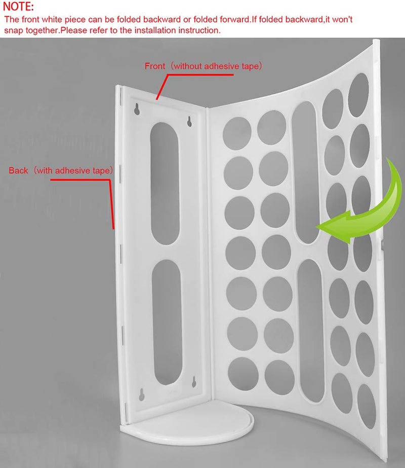 Lunies Plastic Bag Holder for Grocery Bagsï¼ŒLarge Capacity Plastic Bag Dispenser, Multiple Grocery Bag Storage Organizer, Wall Mount Kitchen Trash Bag Holder(White,1 pack) - Image 5