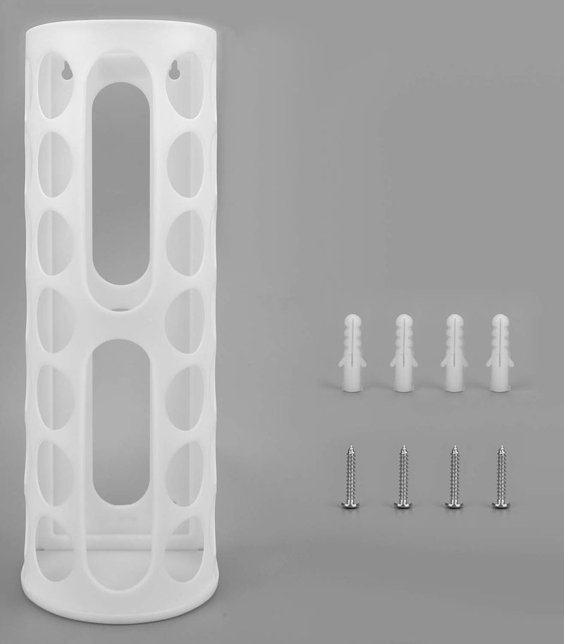 Lunies Plastic Bag Holder for Grocery Bagsï¼ŒLarge Capacity Plastic Bag Dispenser, Multiple Grocery Bag Storage Organizer, Wall Mount Kitchen Trash Bag Holder(White,1 pack) - Image 4