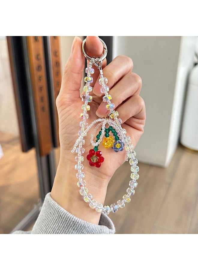 NIBEMINENT Phone Charm/ Chain Strap for Women Girls, Fashion Beads Cell Phone Case Lanyard Wrist Strap