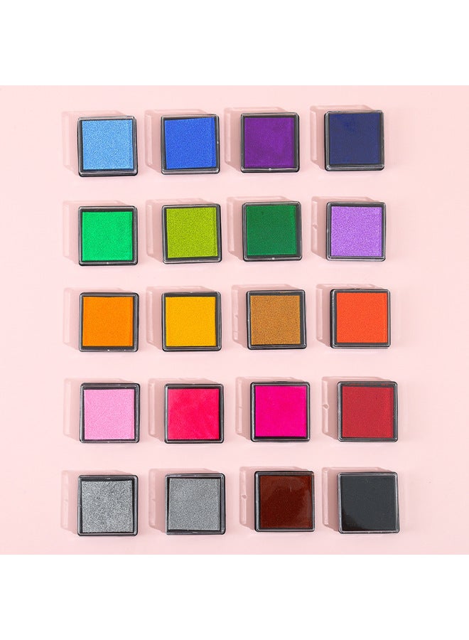 Autonomy X 4cm Children's Educational Finger Painting Color Inkpad Diy Finger Painting Inkpad Printing Table 20 Color Explosions - Image 4