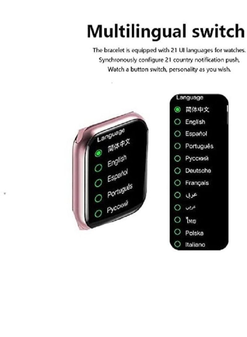 NIBEMINENT HW22 Pro Bluetooth HD Call Full Screen Smartwatch Pink - Image 3