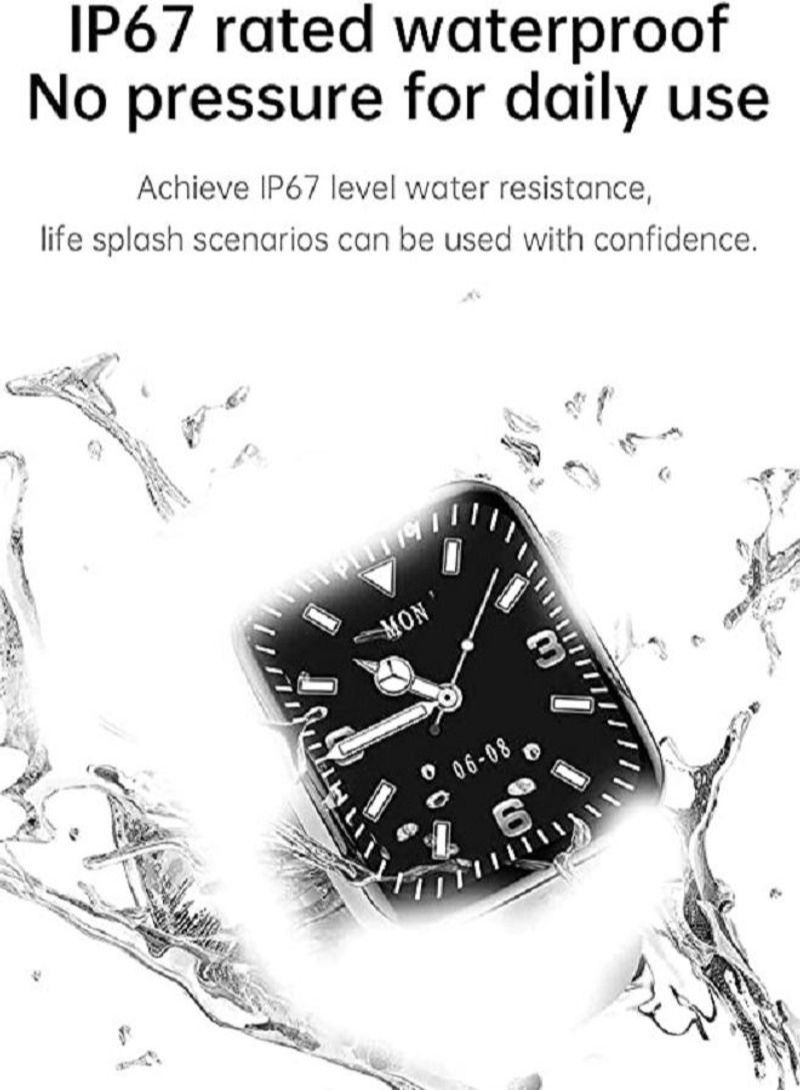 NIBEMINENT HW22 Pro Bluetooth HD Call Full Screen Smartwatch Pink - Image 4