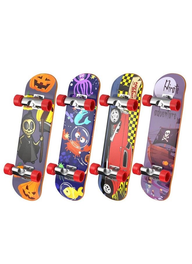 TIME4DEALS 4 Pcs Finger Toys Professional Finger Boards Mini Skateboard Fingerboards For Creative Fingertips Movement, Skateboard Educational Toys Party Favors Novelty Toys For Kids Boys Girls Gifts  - Image 2