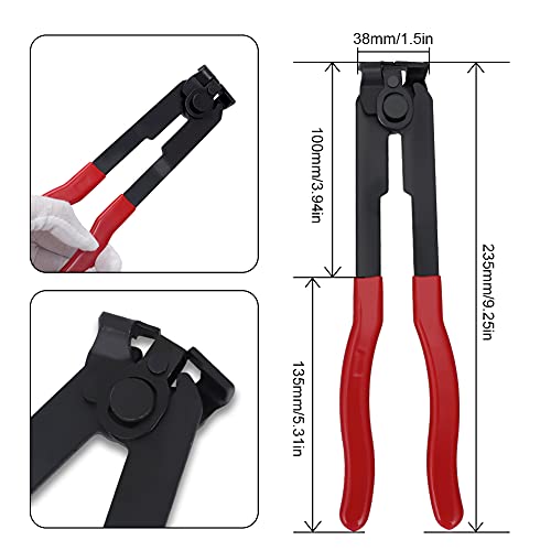 Alpha Rider For Auto/ATV CV Joint Axle Boot Clamp Pliers Tool with 20 Crimp Bands -Ear Type Extension For Most Cars - Image 5