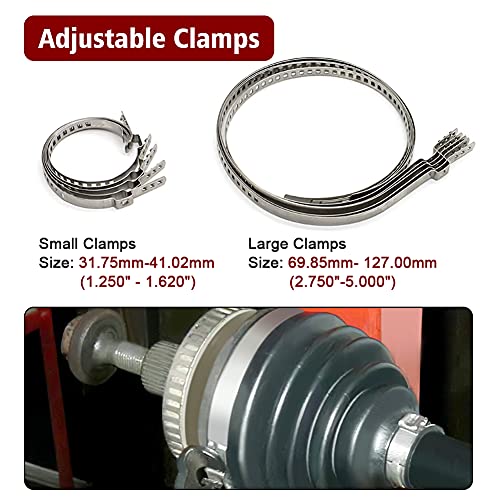 Alpha Rider For Auto/ATV CV Joint Axle Boot Clamp Pliers Tool with 20 Crimp Bands -Ear Type Extension For Most Cars - Image 3