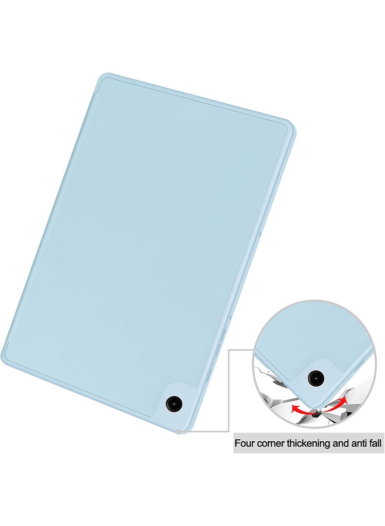 Theodor Case for Samsung Galaxy Tab A9 8.7 inch (2023 Realeased),Multi Viewing Angles Premium Folio Stand Case with Soft TPU Back Cover for Galaxy Tab A9 2023 [Auto Wake/Sleep] Light Blue  - Image 3
