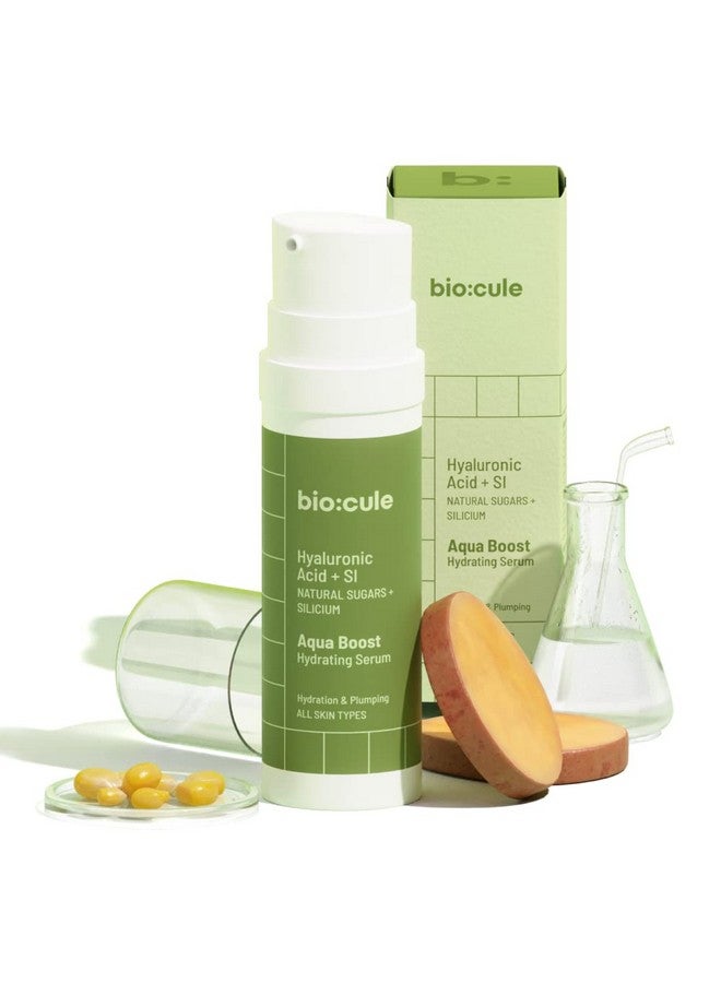 Biocule Aqua Boost Hydrating Serum Hyaluronic Acid Serum With Pentavitin From Natural Sugars & Silicium Face Serum For Deep Hydration & Instant Plumping Light Water Gel For All Skin Types 30Ml - Image 1