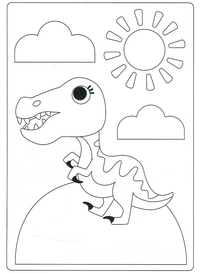 My Favourite Dino Copy Colour Book  - Image 4