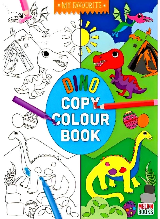 My Favourite Dino Copy Colour Book  - Image 1